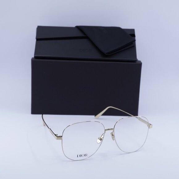 Dior ULTRADIORO A1U A000 Aviator 57mm Eyeglasses - Gold - Picture 1 of 11